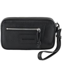 Emporio Armani - Wrist Strap Clutch Bag - Lyst