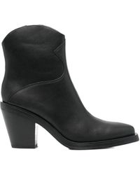Ash - Thick Heeled Short Boots - Lyst