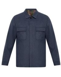 Etro - Patch Pocket Shirt Jacket - Lyst