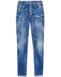 DSquared² - Medium Spots Wash Skater Distressed Jeans - Lyst