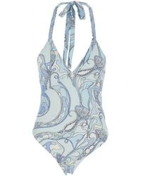 PUCCI - Spaghetti-Strap One-Piece Swimsuit - Lyst