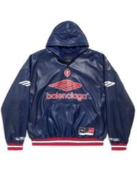 Balenciaga - 3B Football Polo Hoodie - Lyst