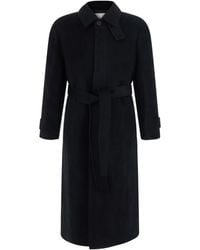 DUNST - Belted Cashmere Mac Coat - Lyst
