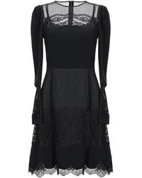 Dolce & Gabbana - Solid Color Lace Dress - Lyst