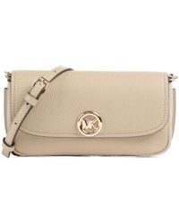 MICHAEL Michael Kors - Small Nolita Logo-Plaque Leather Crossbody Bag - Lyst