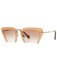 Miu Miu - Logo Sunglasses - Lyst