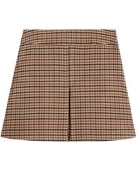 Celine - Trapeze Mini Skirt - Lyst
