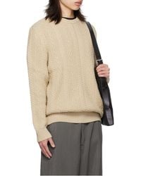 Barbour - Cable-Knit Crew-Neck Sweater - Lyst