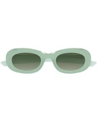 McQueen - Eyewear Oval Frame Sunglasses - Lyst