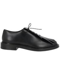 Max Mara - Large-Sized Lace-Up Leather Shoes - Lyst