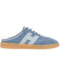 Hogan - Logo-Appliqué Sneakers - Lyst