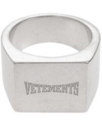 Vetements - Logo Embroidered Ring - Lyst