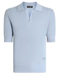 Dolce & Gabbana - Textured Short-Sleeve Top - Lyst