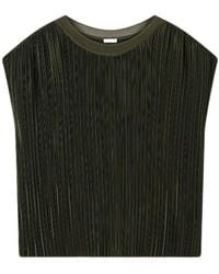 JOSEPH - Cedre Pleated Satin Top - Lyst