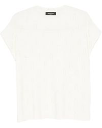 Fabiana Filippi - Bead-Embellished Short-Sleeve Sweater - Lyst
