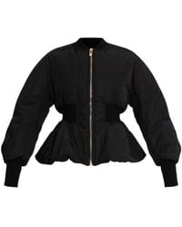 Alaïa - Alaïa Zipped Bomber Jacket - Lyst