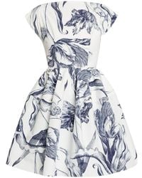 Erdem - Mini Dress With Floral Print - Lyst