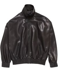 Acne Studios - Zip-Up Leather Jacket - Lyst