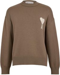 Ami Paris - Comfortable Solid-Color Sweatshirt - Lyst