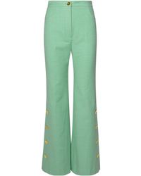Patou - Mint Cotton Blend Pants - Lyst