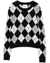 Lisa Yang - Argyle-Knit Cashmere Sweater - Lyst