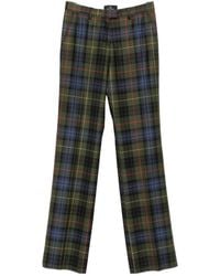 Etro - Tartan-Check Straight-Leg Trousers - Lyst