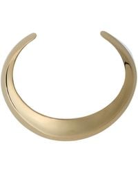 Saint Laurent - Polished Open Cuff Bracelet - Lyst