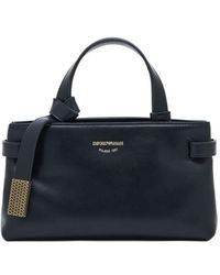 Emporio Armani - Knot Detail Handle Tote Bag - Lyst