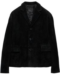 Prada - Single Breasted Long-Sleeved Jacket - Lyst