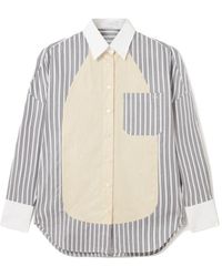 Stella McCartney - Oversized Mixed Striped Shirt - Lyst