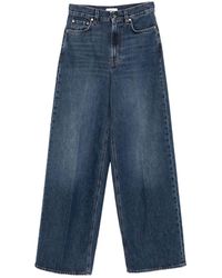 TOTEME - Totême High-Waisted Wide-Leg Jeans - Lyst