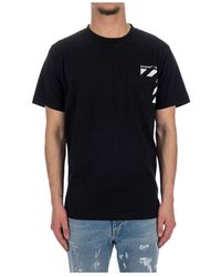Off-White c/o Virgil Abloh - Diag Printed Crewneck T-Shirt - Lyst