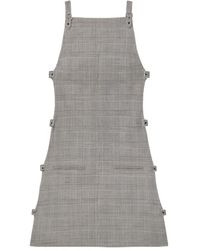 Courreges - Prince Of Wales Multi-Strap Mini Dress - Lyst