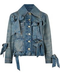 Ganni - Light Rigid Denim Jacket - Lyst