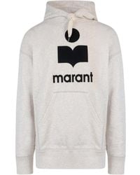 Isabel Marant - Cotton Sweatshirt With Flocked Logo - Lyst