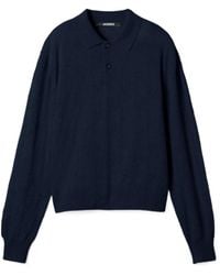 Jacquemus - Long-Sleeve Knitted Polo Shirt - Lyst