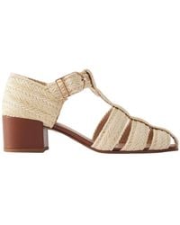 Gabriela Hearst - Lyle Raffia Sandals - Lyst