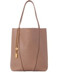 Chloé - Chloé Spin Charm Detailed Tote Bag - Lyst