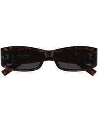 Saint Laurent - Eyewear Rectangular Frame Sunglasses - Lyst