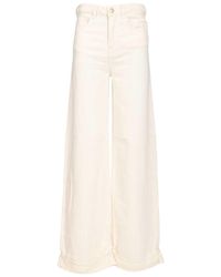 Emporio Armani - High-Rise Wide-Leg Jeans - Lyst