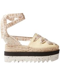 Stella McCartney - Gaia Platform Strapped Espadrilles - Lyst