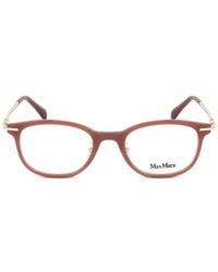 Max Mara - Rectangle Frame Glasses - Lyst