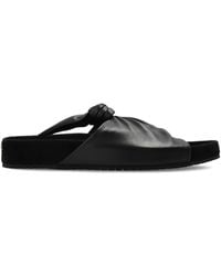 Lanvin - Cocoon Knotted Slides - Lyst