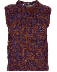 Dries Van Noten - Sleeveless Knitted Sweater - Lyst