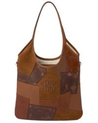 Miu Miu - Ivy Leather Patchwork Bag - Lyst