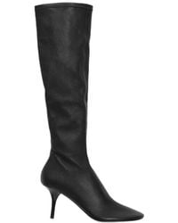 Acne Studios - Slouchy Leather Boots - Lyst