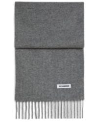 Jil Sander - Slim Wool Scarf - Lyst