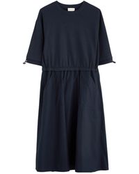 Moncler - Short-Sleeve Relaxed-Fit A Line Dress - Lyst