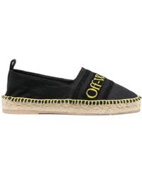 Off-White c/o Virgil Abloh - Logo-Embroidered Espadrilles - Lyst