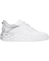 Jimmy Choo - Diamond Maxi/F Ii Leather Sneaker - Lyst